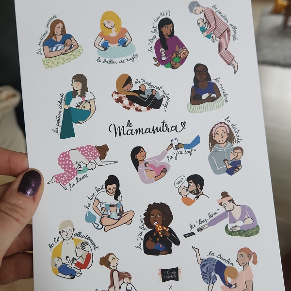 Le Mamasutra - Petite affiche (14,8 x 21 cm)